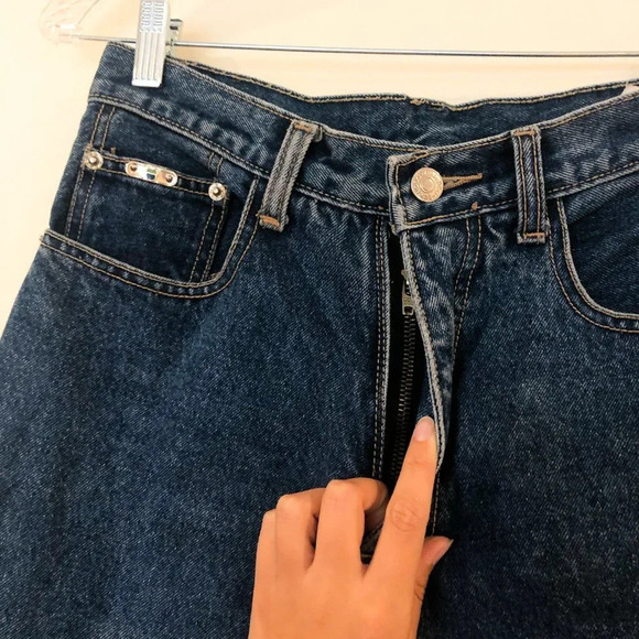 VINTAGE Texwood Patchwork Straight Leg Denim Jeans - Picture 5 of 11